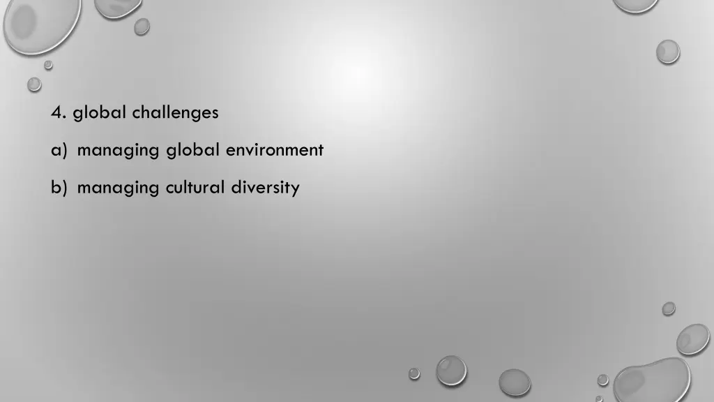 4 global challenges