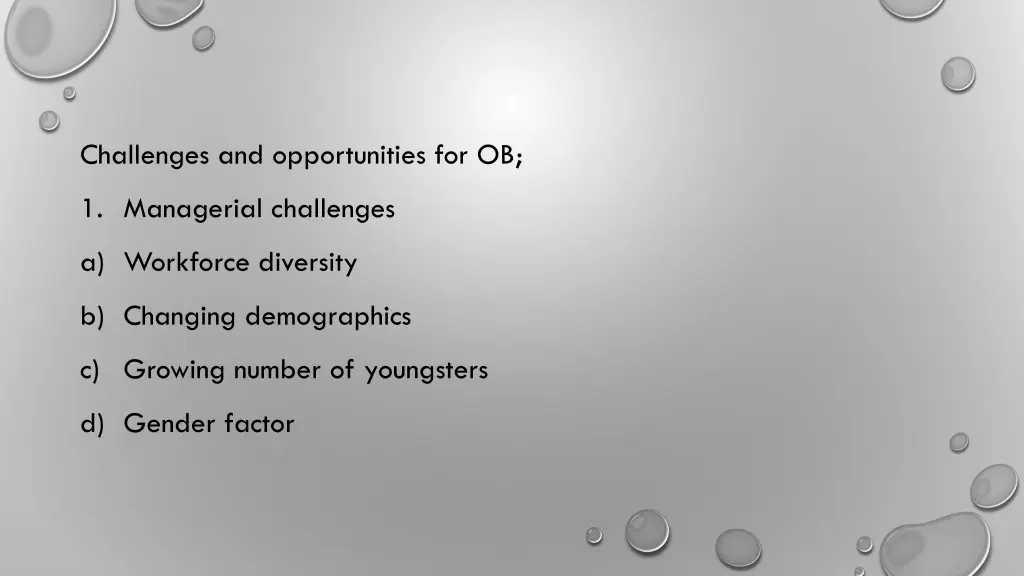 challenges and opportunities for ob