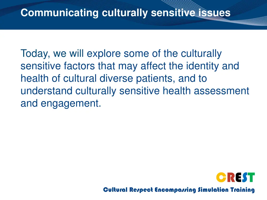 communicating culturally sensitive issues
