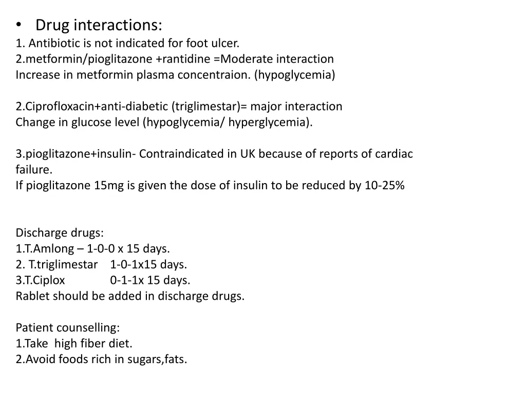 drug interactions 1 antibiotic is not indicated