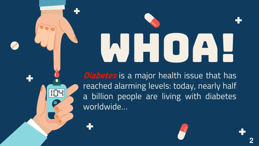 whoa diabetes is a major health issue that