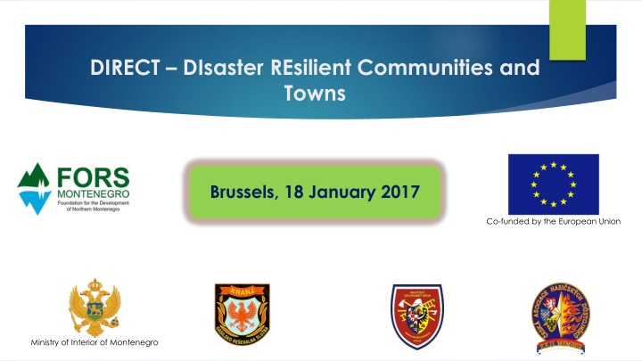 direct disaster resilient communities and towns
