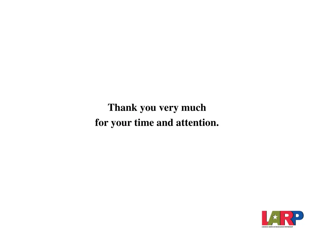 thank you very much for your time and attention