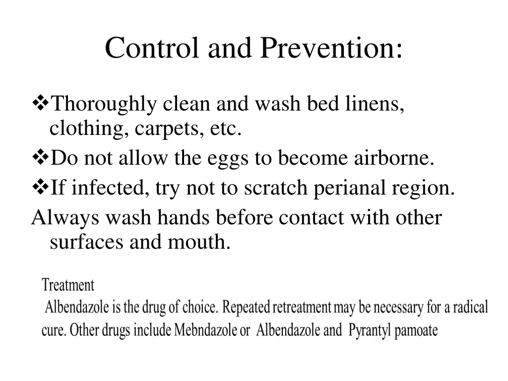 control and prevention