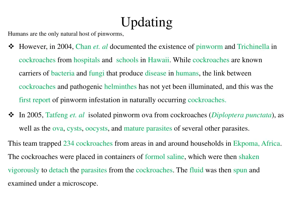 updating