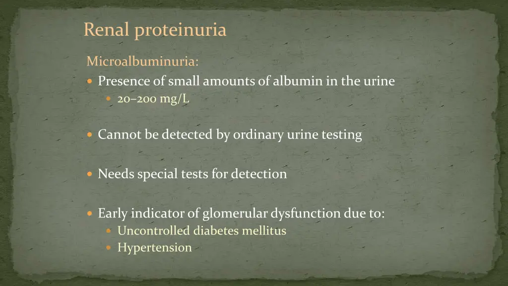 renal proteinuria 2