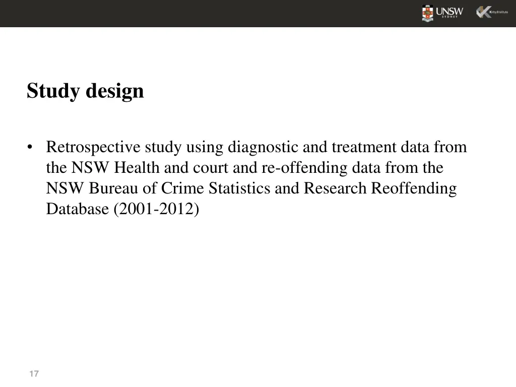 study design