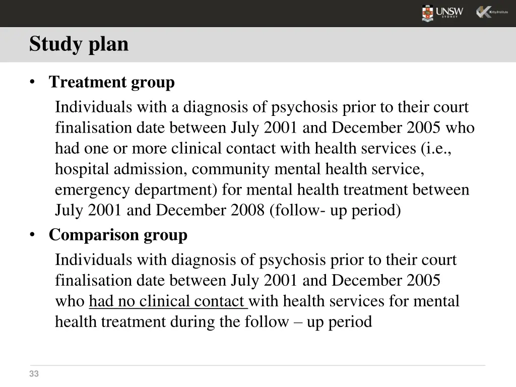 study plan
