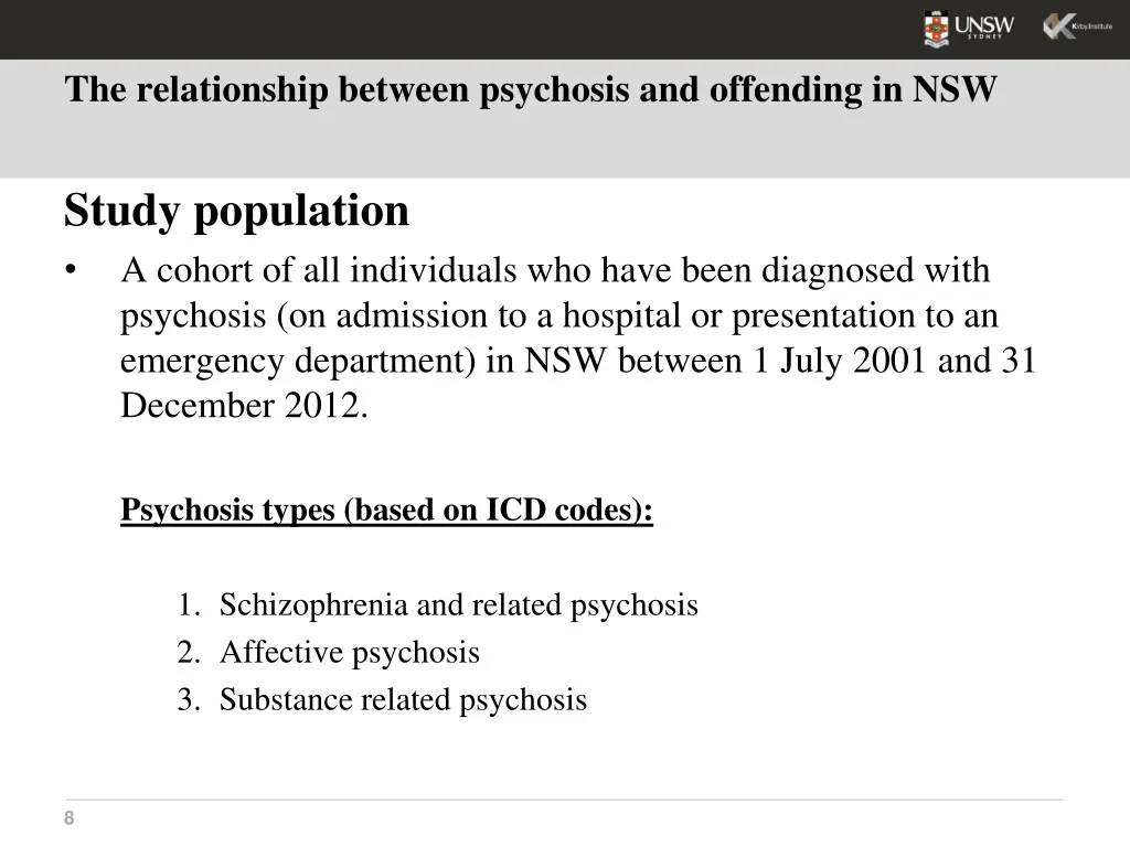 the relationship between psychosis and offending 2