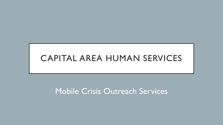 capital area human services