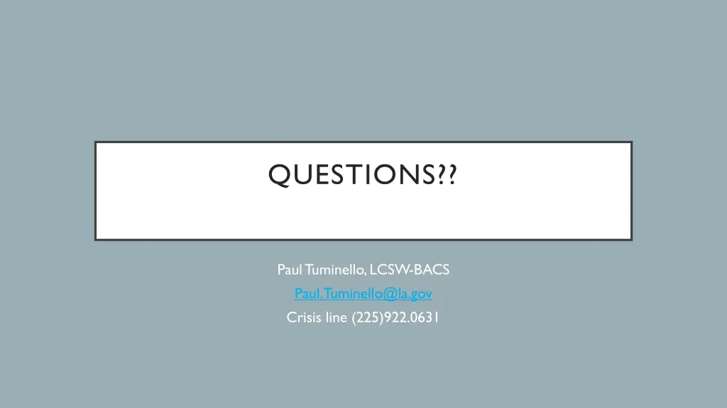 questions