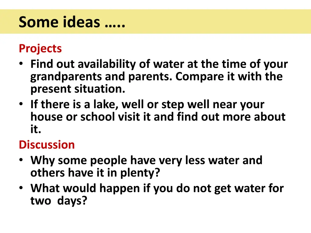 some ideas