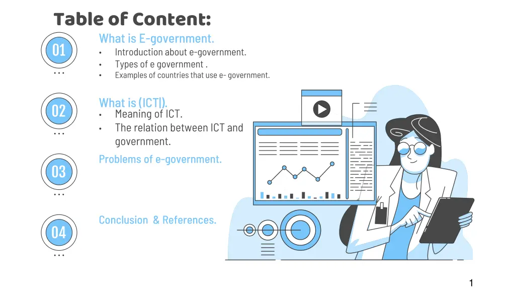 table of content what is e government 01