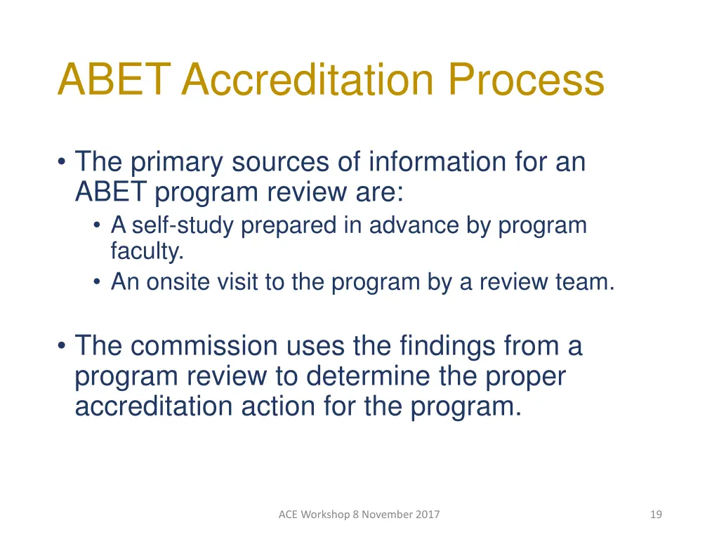 abet accreditation process