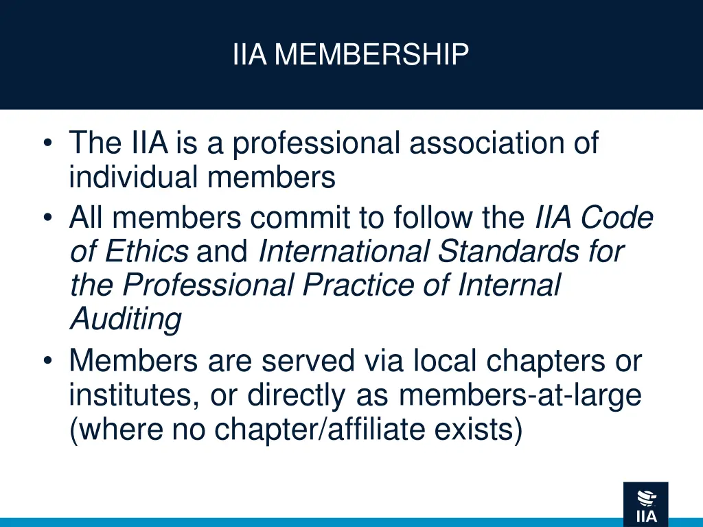 iia membership