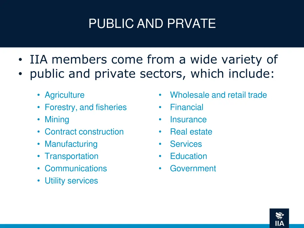 public and prvate