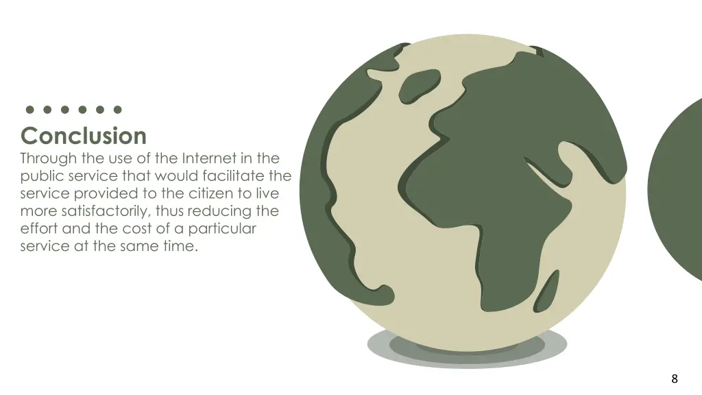 conclusion through the use of the internet