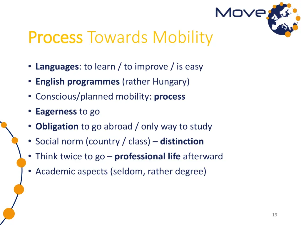 process process towards mobility