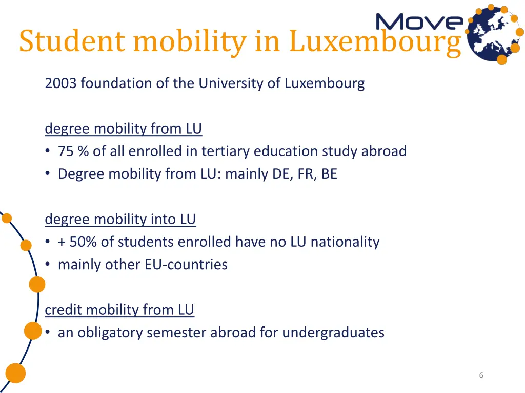 student mobility in luxembourg