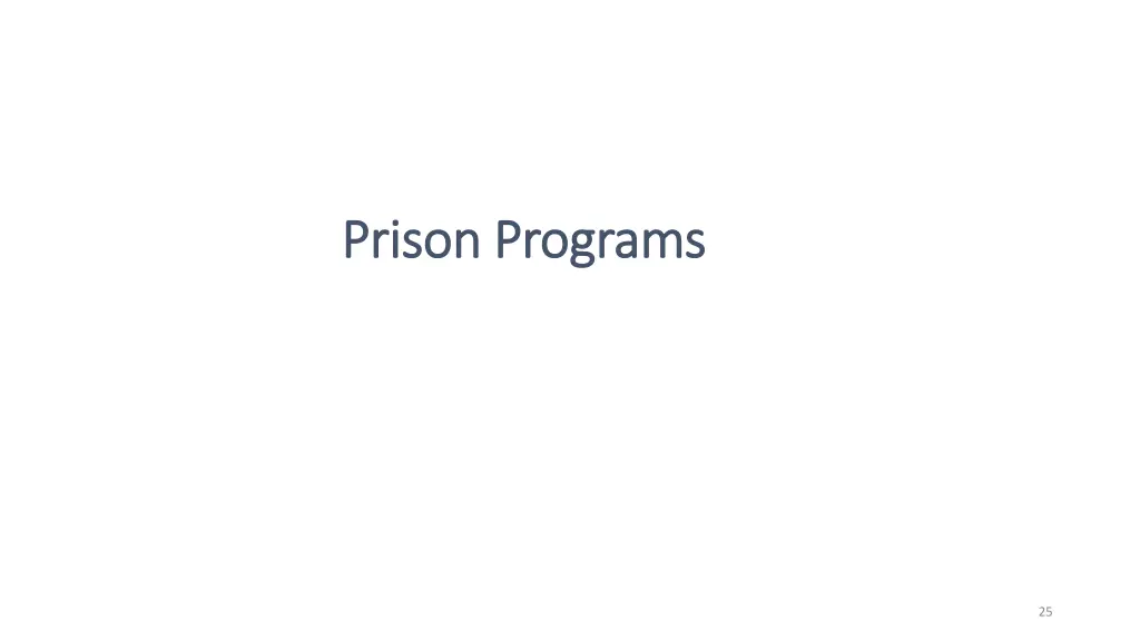 prison programs prison programs