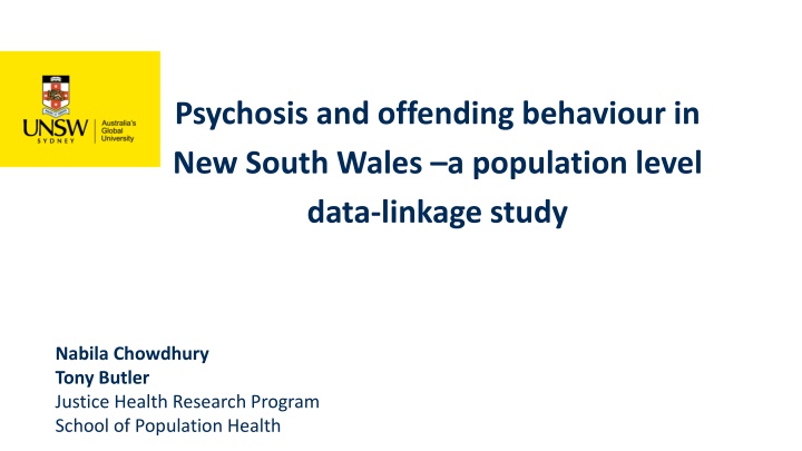psychosis and offending behaviour in new south