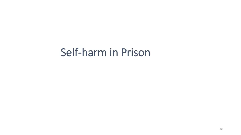 self self harm in prison harm in prison
