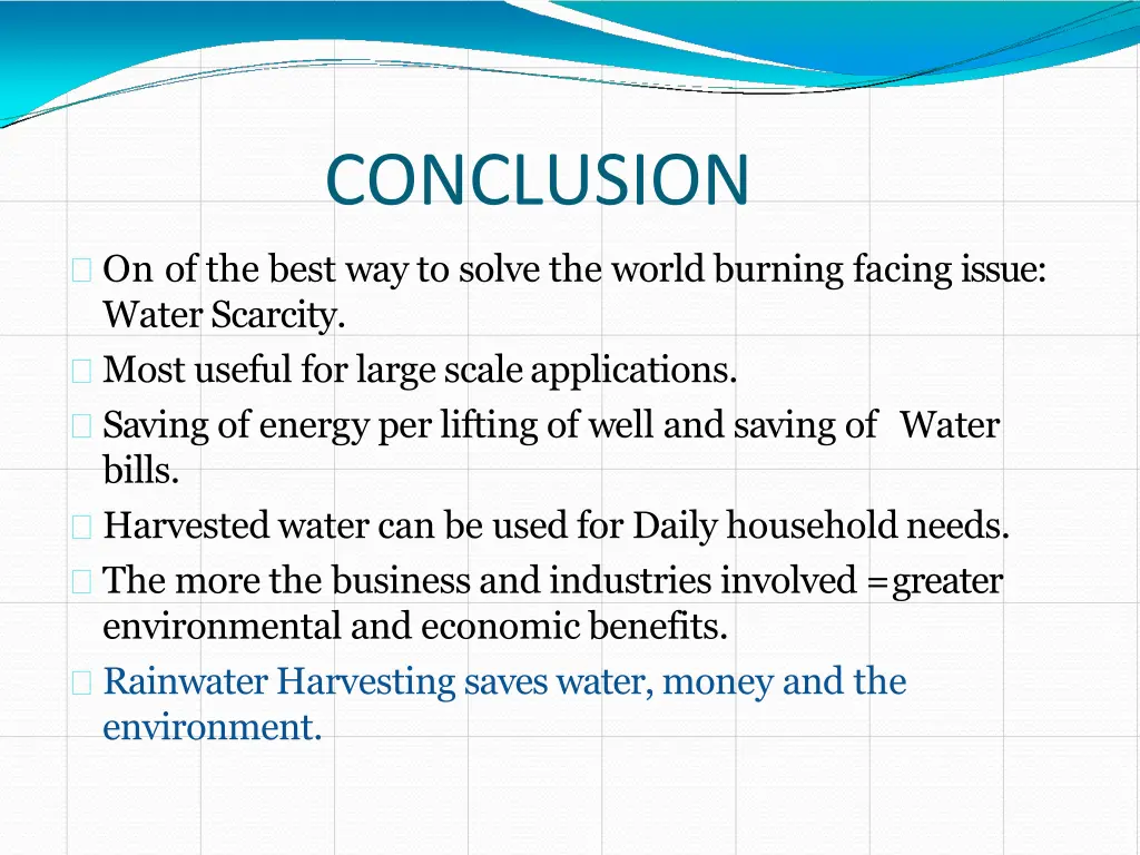conclusion