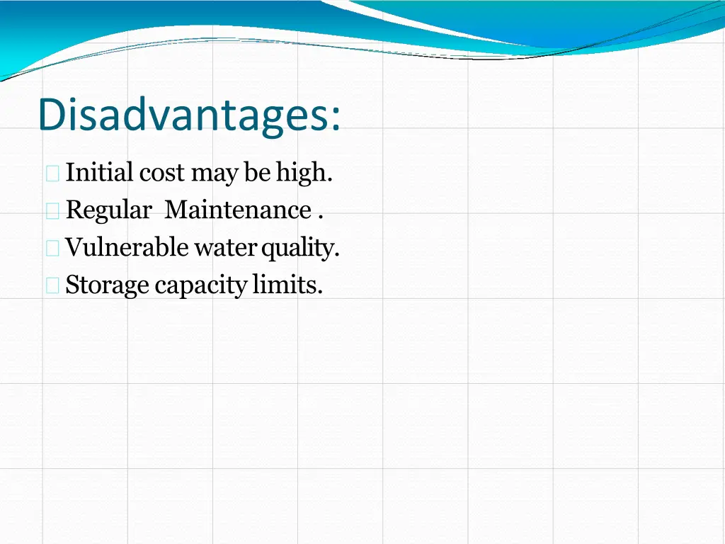 disadvantages