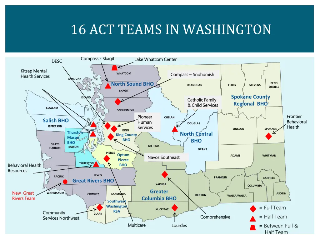 16 act teams in washington