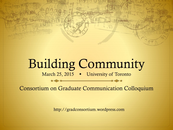 building community march 25 2015