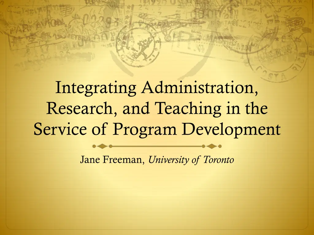 integrating administration research and teaching