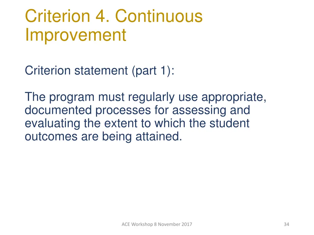 criterion 4 continuous improvement 2
