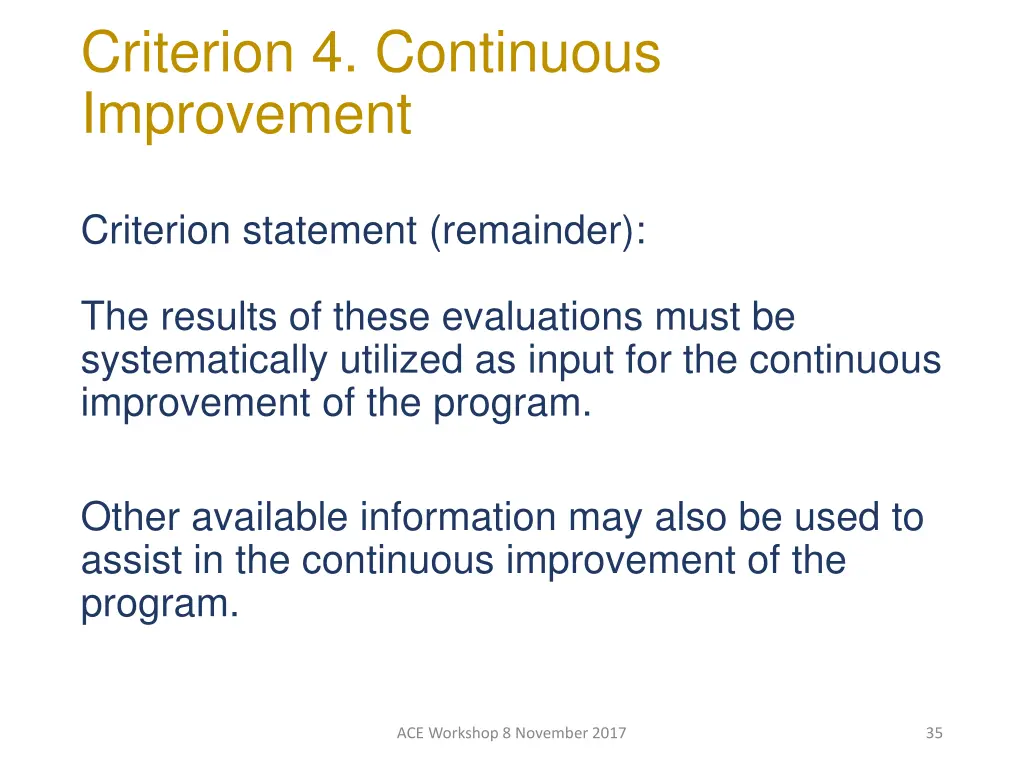 criterion 4 continuous improvement 3
