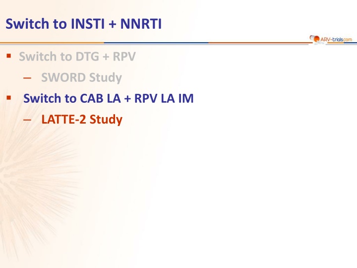 switch to insti nnrti