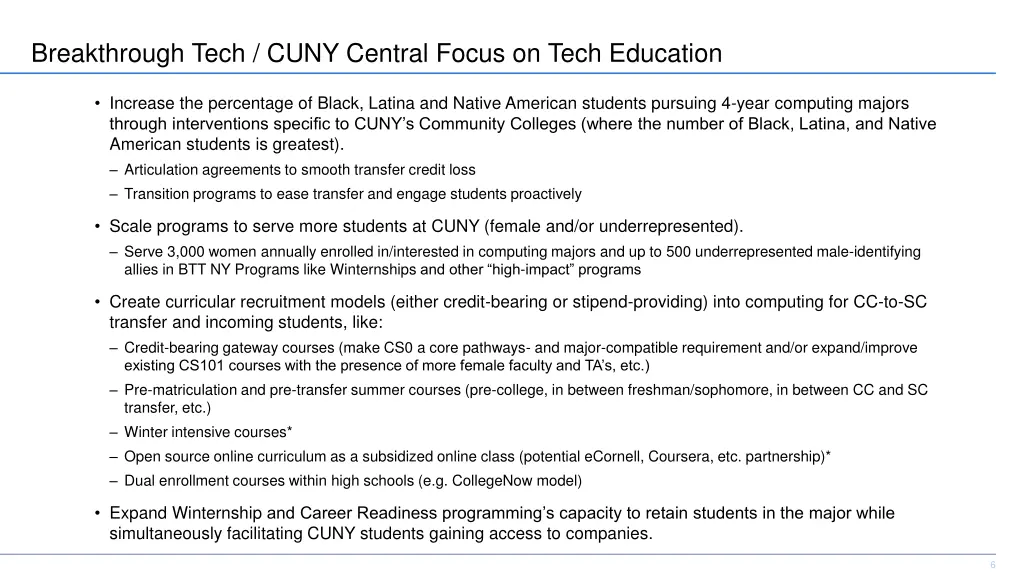 breakthrough tech cuny central focus on tech