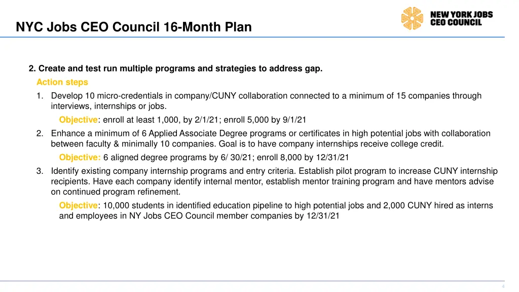 nyc jobs ceo council 16 month plan 1