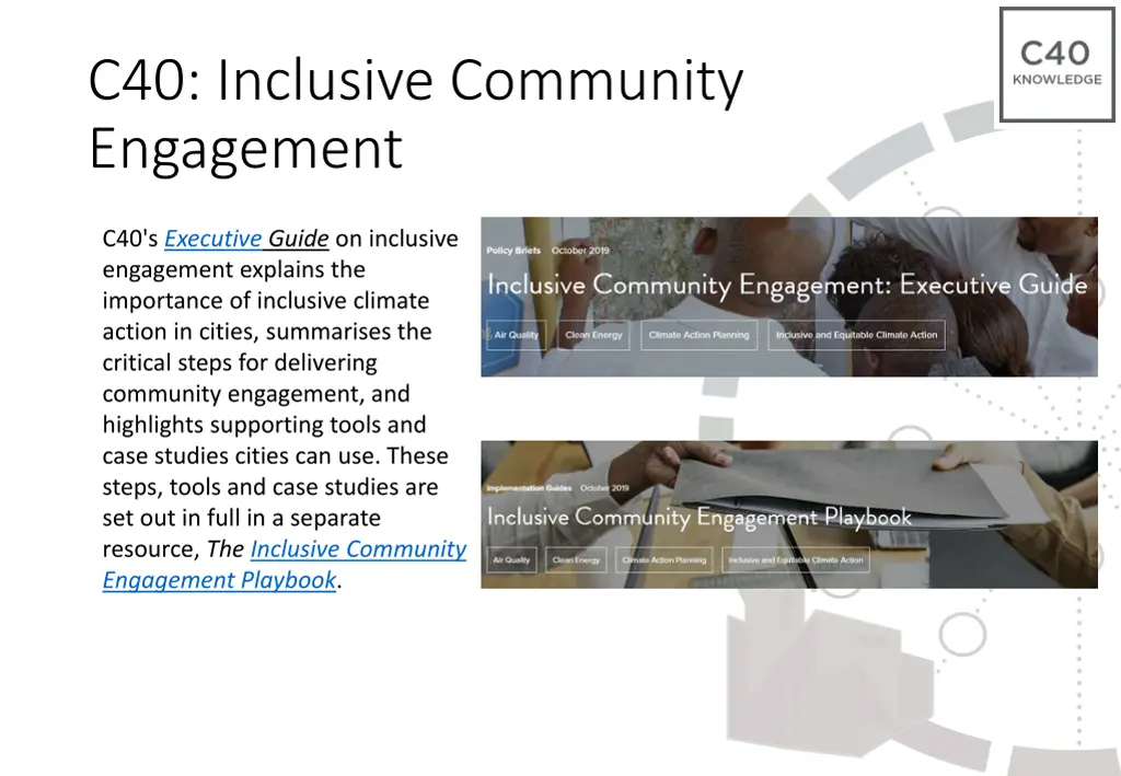 c40 inclusive community engagement