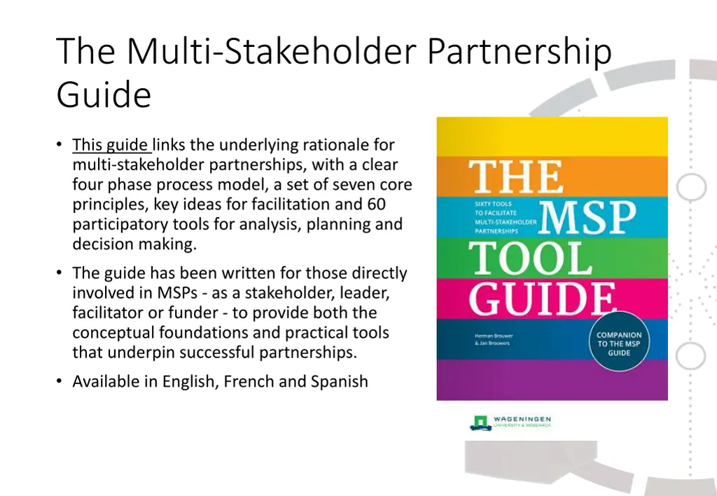 the multi stakeholder partnership guide