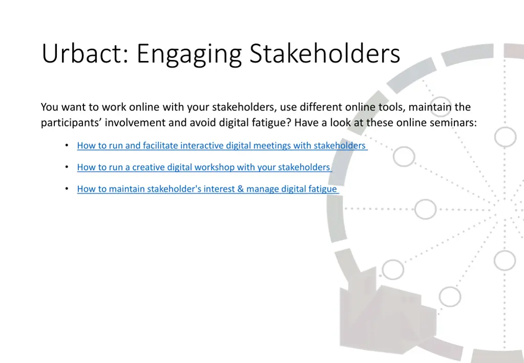 urbact engaging stakeholders 2