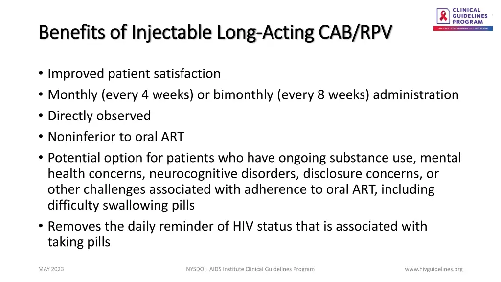 benefits of injectable long benefits