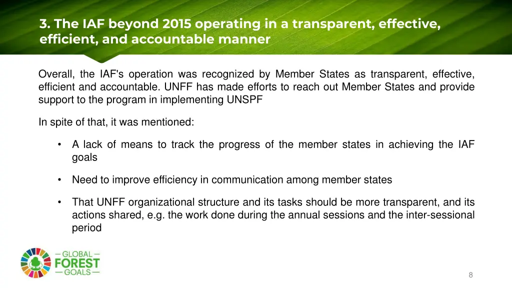 3 the iaf beyond 2015 operating in a transparent