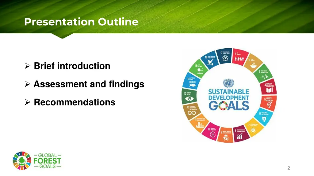 presentation outline