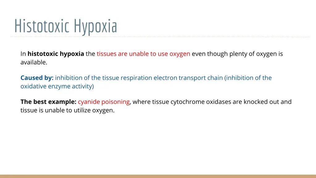 histotoxic hypoxia