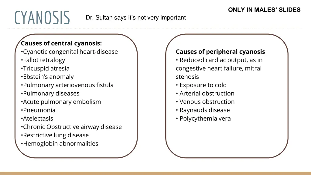 only in males slides 2