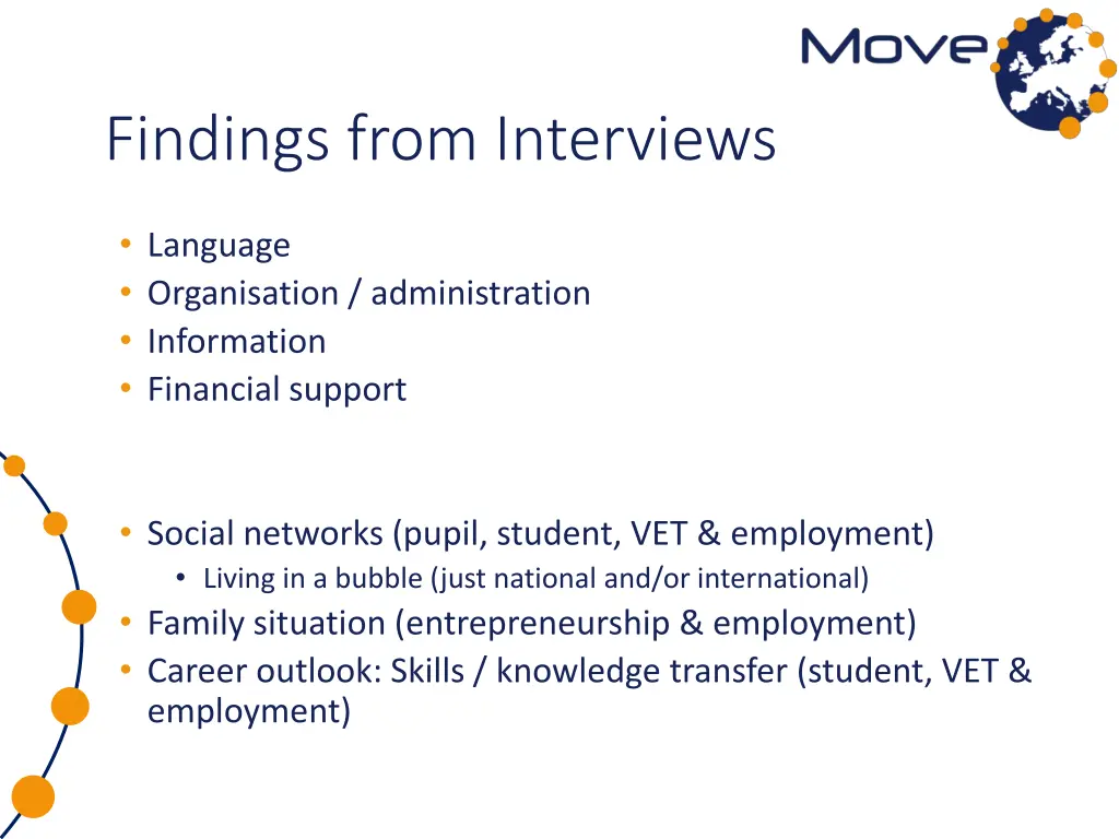 findings from interviews 2