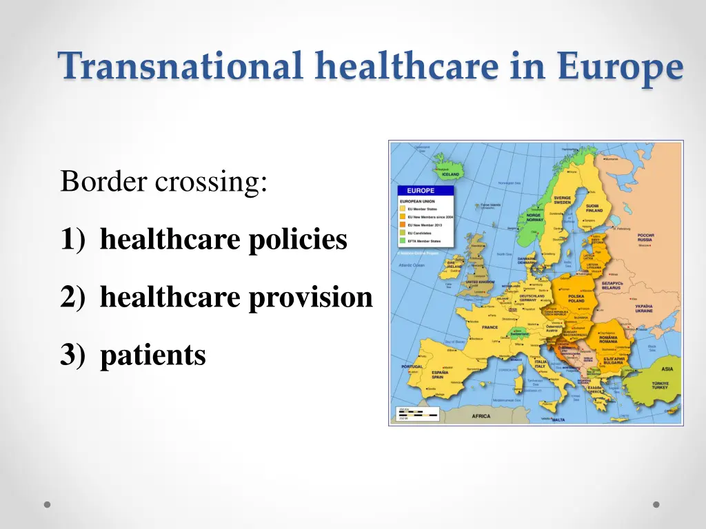 transnational healthcare in europe