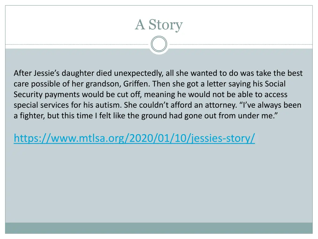 a story