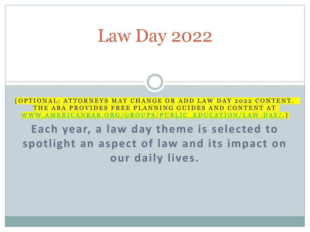 law day 2022