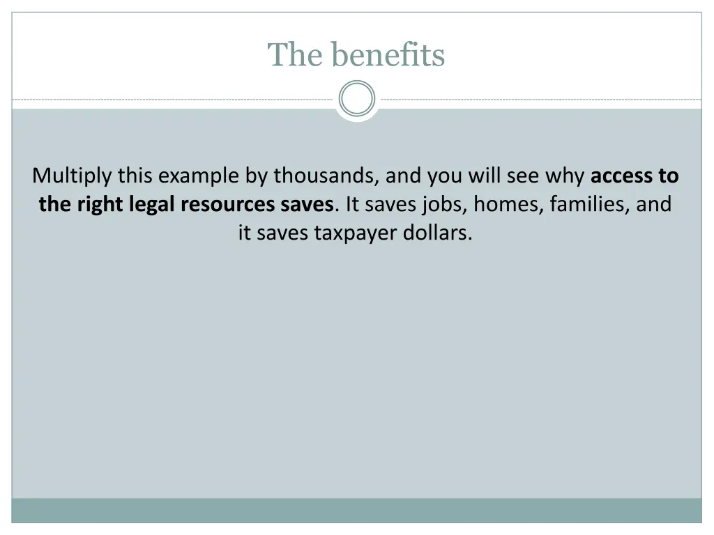 the benefits