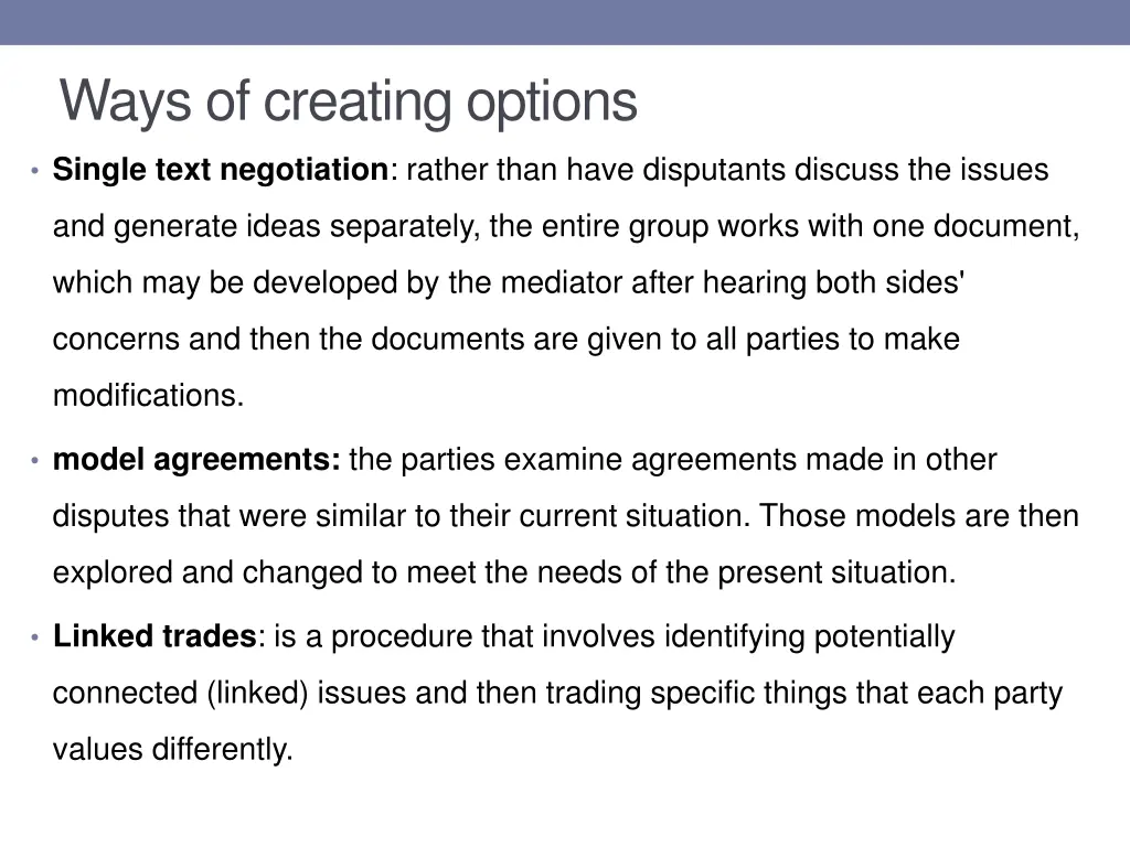 ways of creating options 2